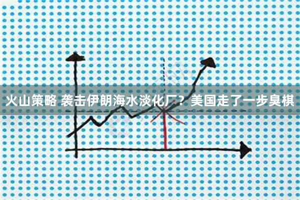 火山策略 袭击伊朗海水淡化厂？美国走了一步臭棋