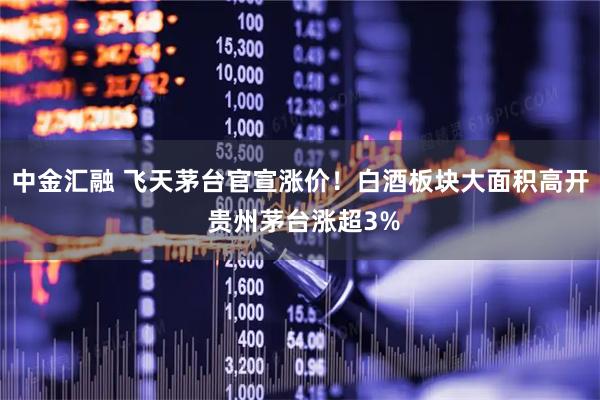 中金汇融 飞天茅台官宣涨价！白酒板块大面积高开 贵州茅台涨超3%