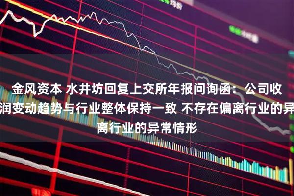 金风资本 水井坊回复上交所年报问询函:公司收入及利润变动趋势与行业整体保持一致 不存在偏离行业的异常情形