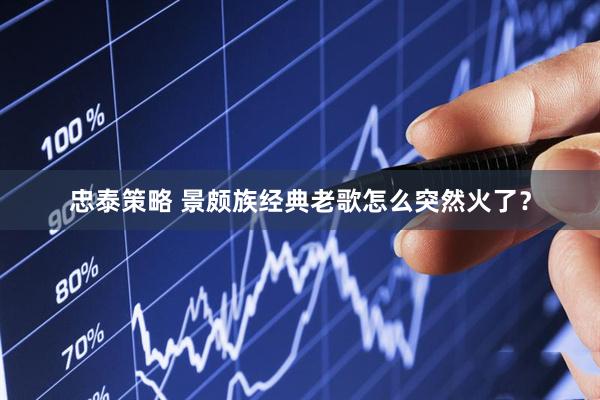 忠泰策略 景颇族经典老歌怎么突然火了？