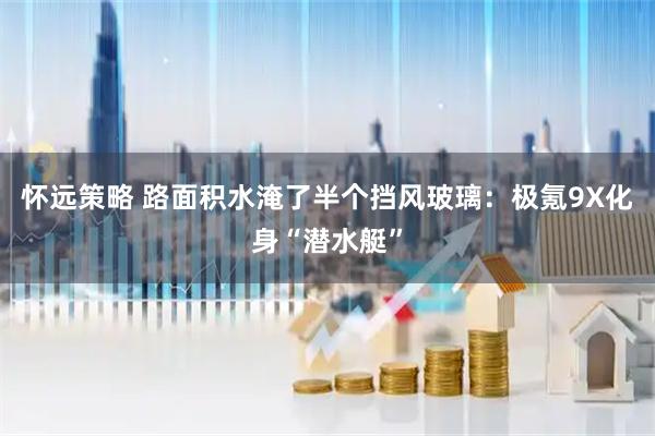 怀远策略 路面积水淹了半个挡风玻璃：极氪9X化身“潜水艇”